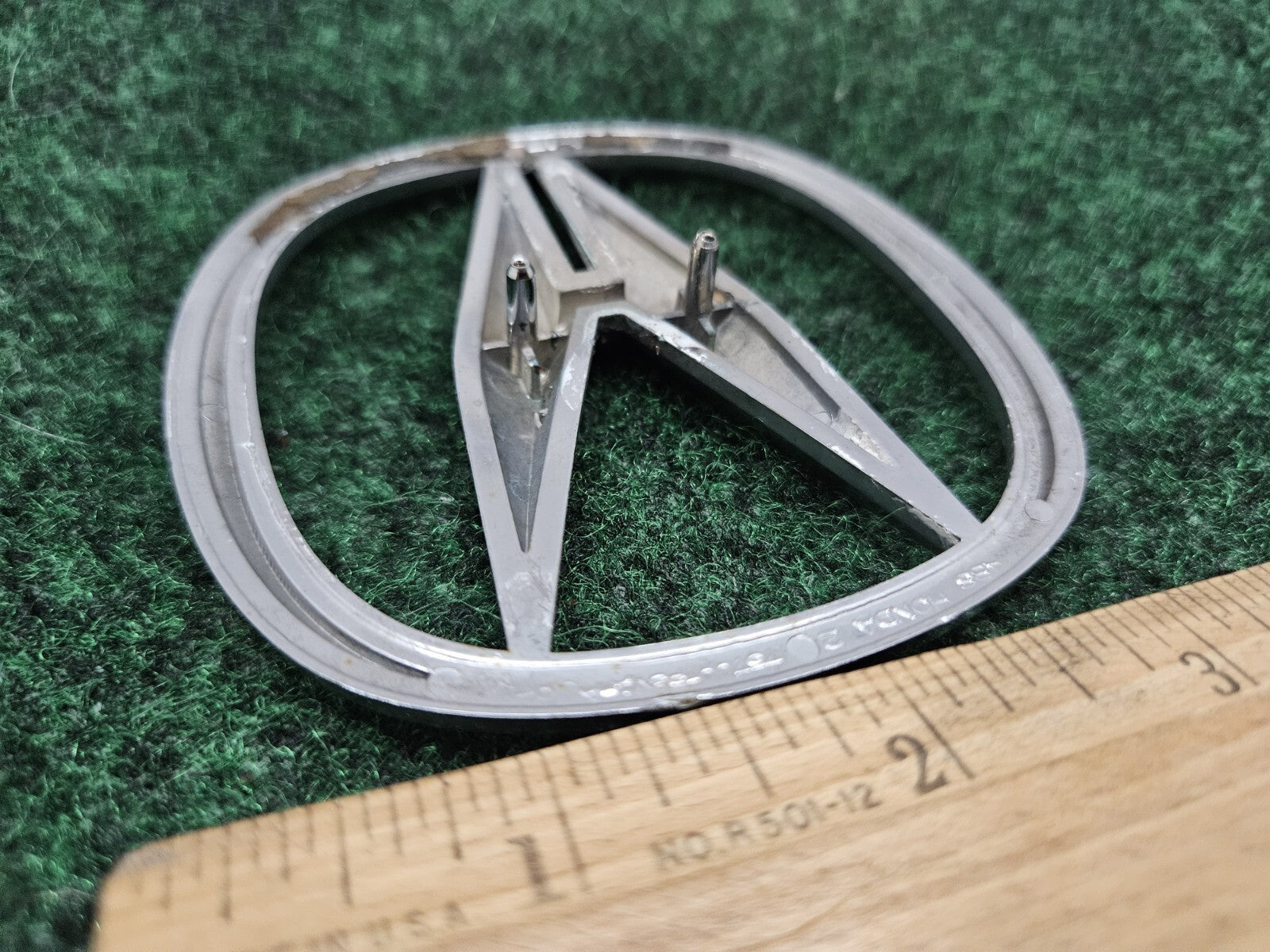 2000-2006 ACURA MDX A EMBLEM REAR TRUNK LID LOGO SYMBOL BADGE CHROME OEM GL4