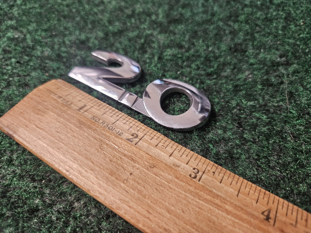 2.0 Emblem Name Plate Badge Logo Sign Rare OEM 4S7