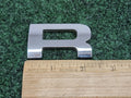 OEM "R" Chrome Individual Letter Lettering Emblem Badge Logo 2.25" Nameplate 7S6