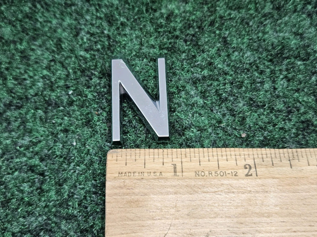 OEM "N" 3D Chrome Individual Letter Emblem Badge Logo Nameplate 7S8