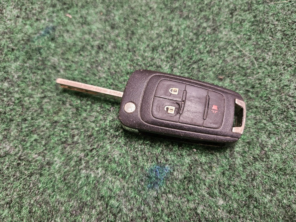 OEM CHEVY FLIP KEY KEYLESS REMOTE KEY FOB TRANSMITTER ALARM 20835406 Key Cut 7S5