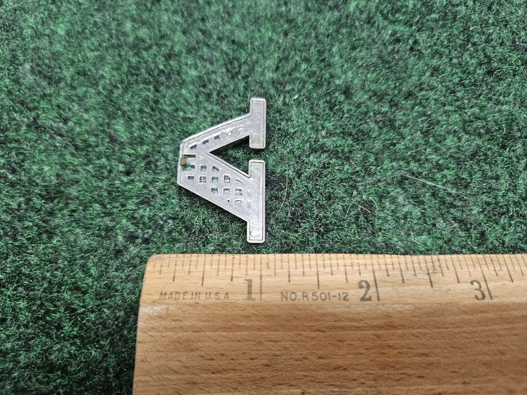 OEM "V" Chrome Individual Letter Lettering Emblem Badge Logo Nameplate 7S7