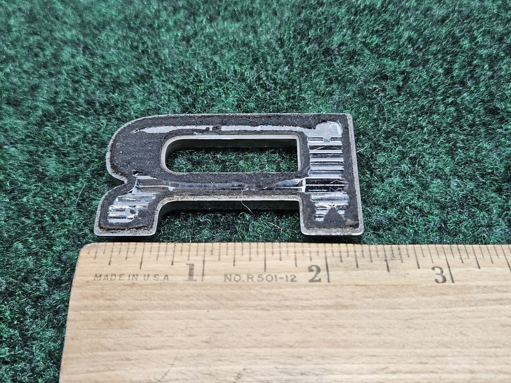 OEM "R" Chrome Individual Letter Lettering Emblem Badge Logo 2.25" Nameplate 7S6