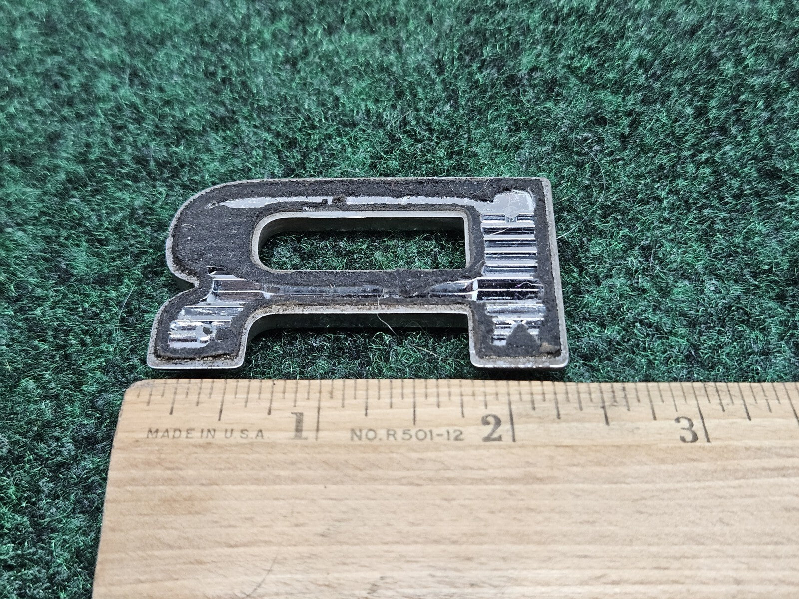 OEM "R" Chrome Individual Letter Lettering Emblem Badge Logo 2.25" Nameplate 7S6