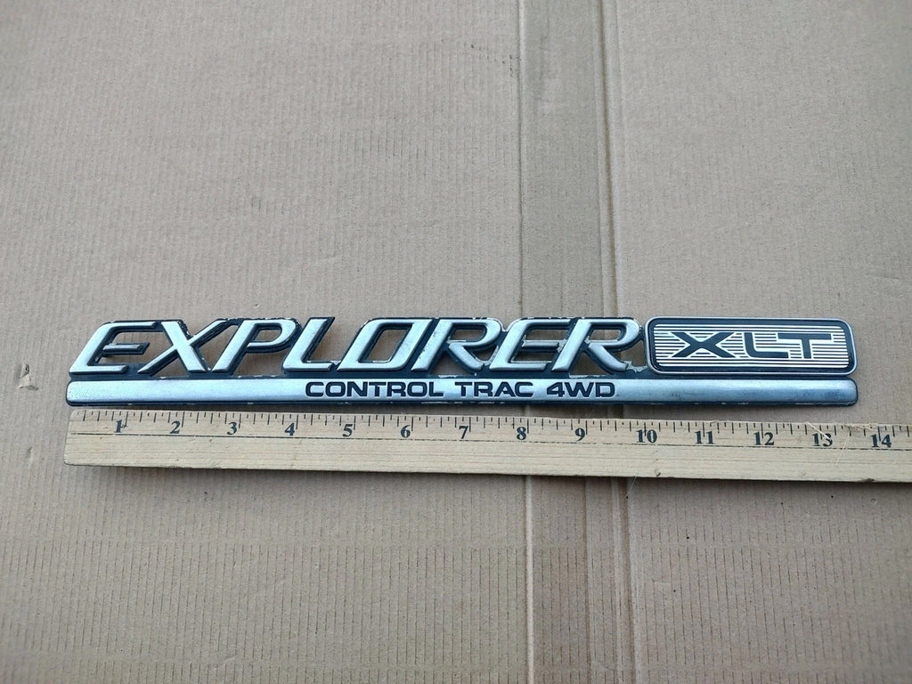 1995 96 97 FORD EXPLORER XLT CONTROL TRAC 4WD REAR EMBLEM LOGO BADGE SYMBOL MT1