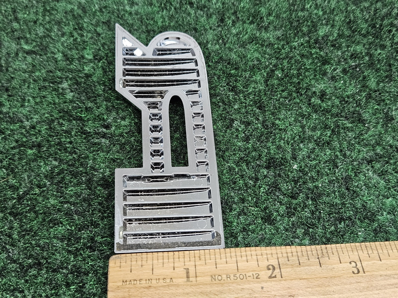 OEM "R" Chrome Individual Letter Lettering Emblem Badge Logo Nameplate 7S8