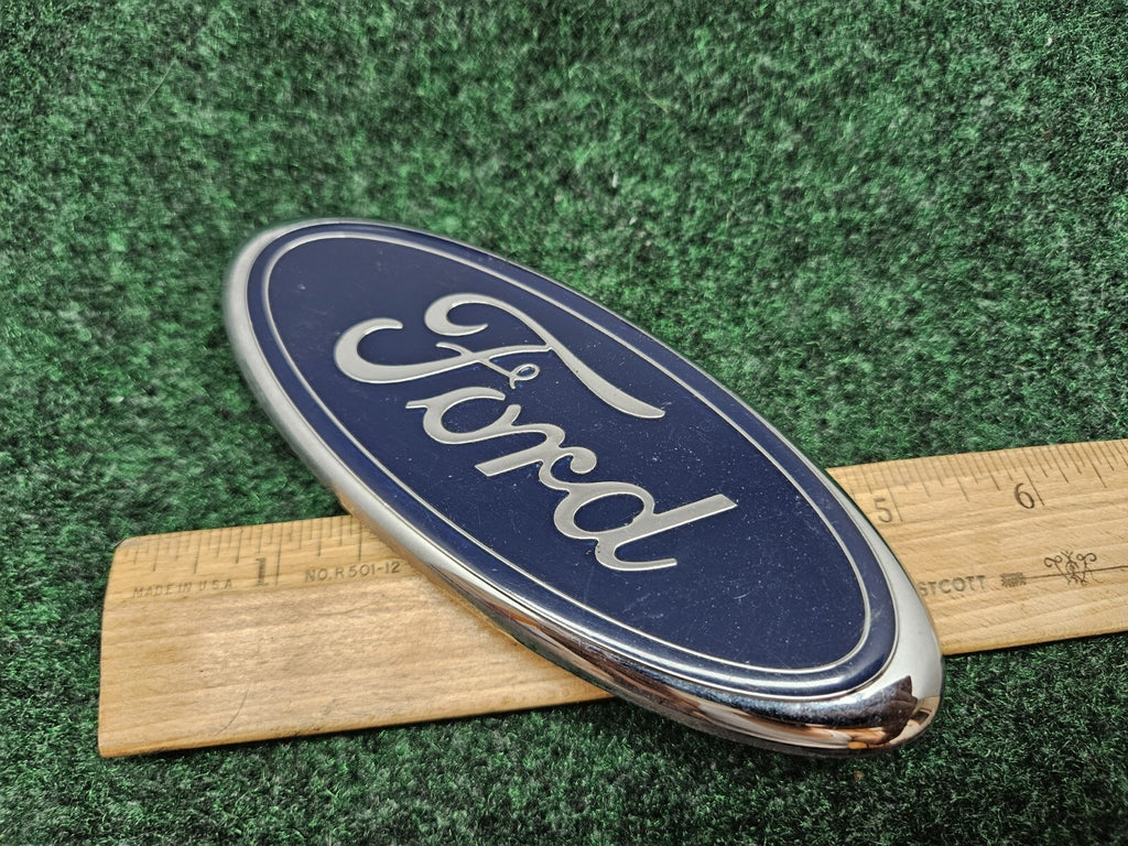 Ford OEM Blue Chrome Oval 5.75" Emblem Badge Logo Nameplate F85B-15402A16-AA GL1
