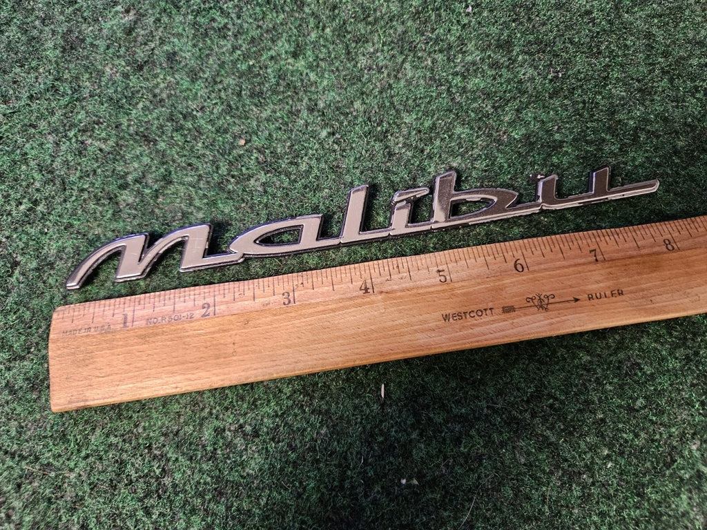 1997-2003 Chevy Malibu Chrome Rear Emblem Badge Logo Nameplate Name Plate 5L9