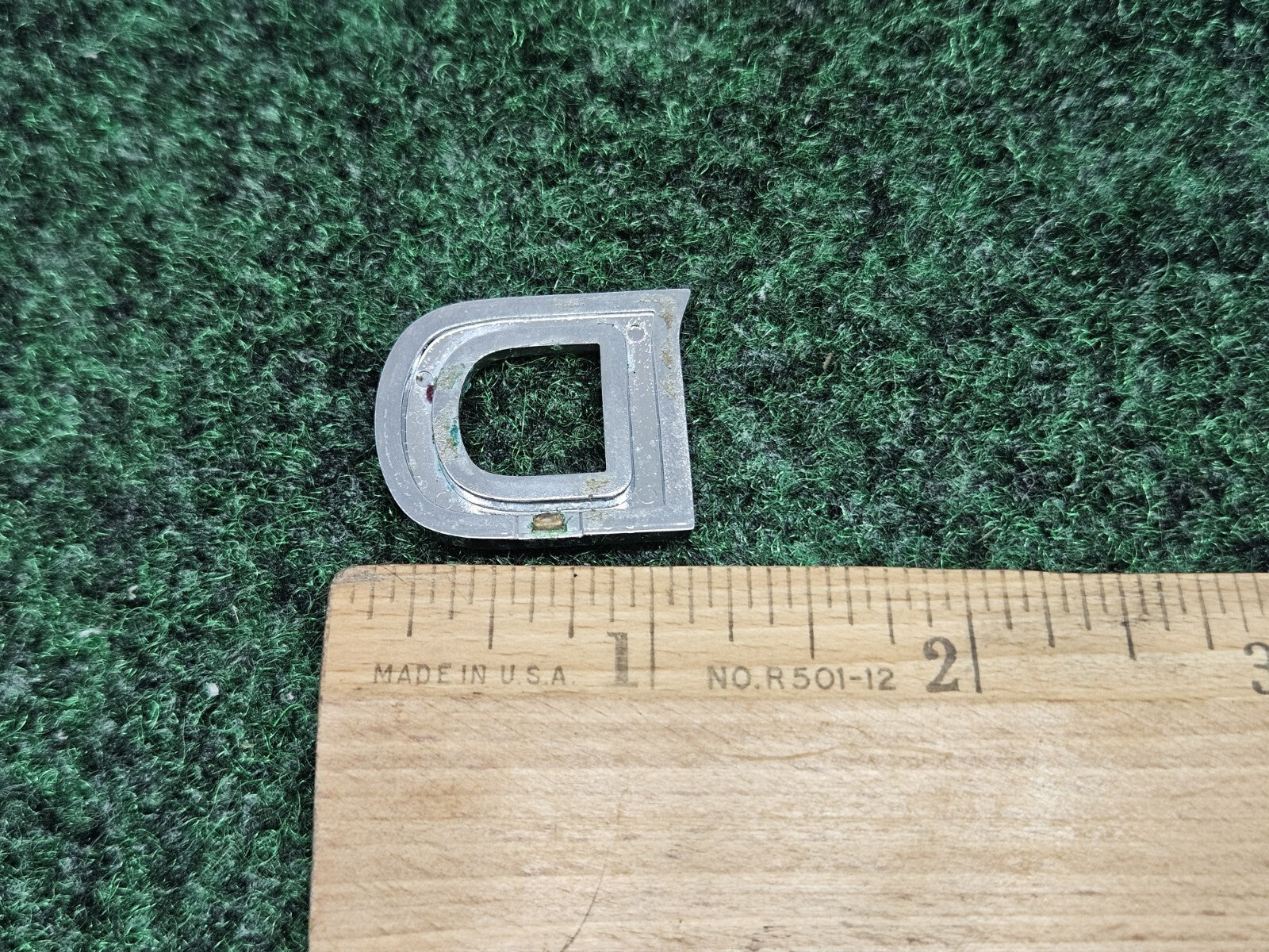 OEM "D" 3D Chrome Individual Letter Lettering Emblem Badge Logo Nameplate 7S8