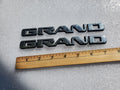 (2) Pontiac OEM Grand Am Chrome Emblem Badge Logo Nameplate Name Plate VNTG