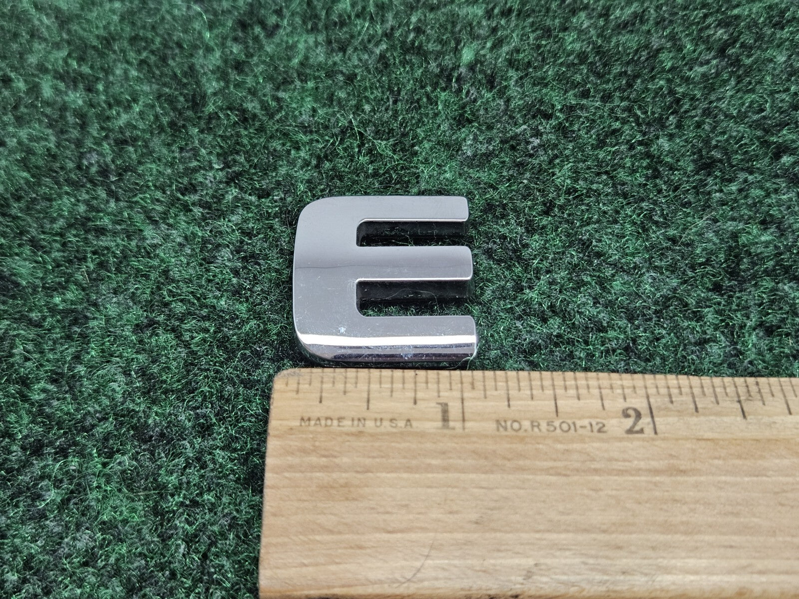 OEM "E" Chrome Individual Letter Lettering Emblem Badge Logo Nameplate 7S6