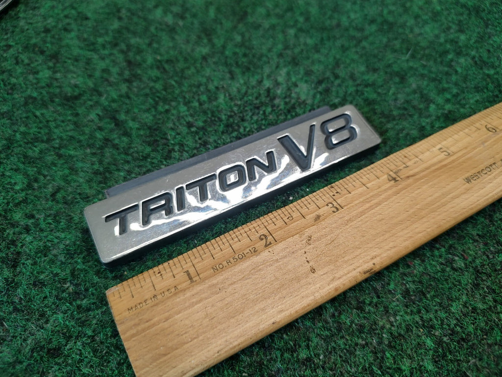 Ford OEM 1999-2004 F150 F250 F350 Triton V8 Emblem Badge Logo Nameplate Name 3S7