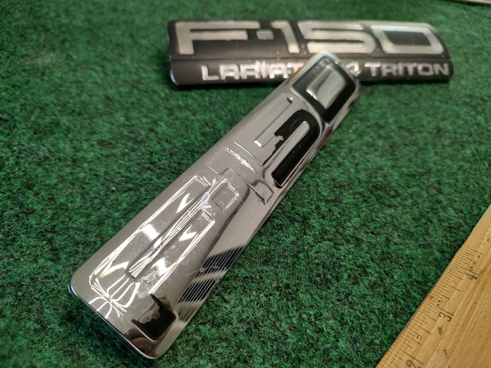 FORD OEM F-150 Front Fender  Emblem Badge Nameplate LARIAT 5.4 Triton 3M1