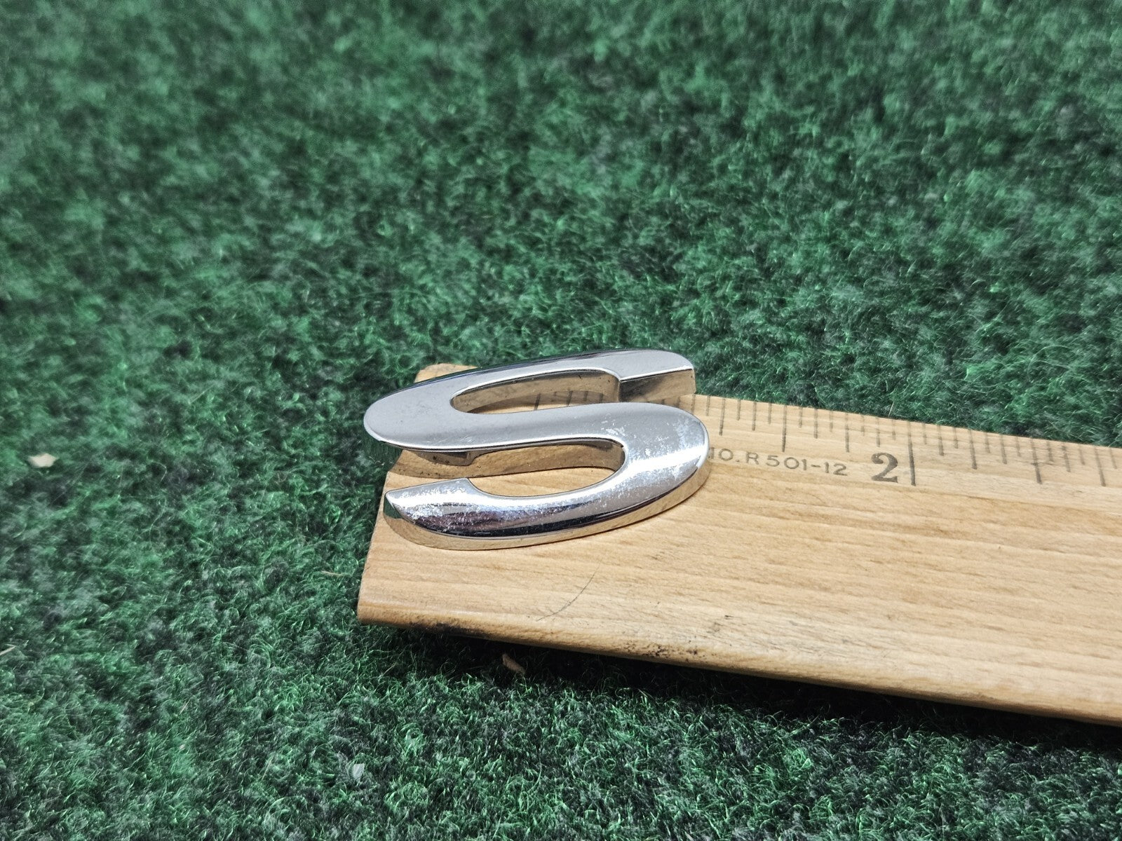 OEM "S" 3D Chrome Individual Letter Lettering S Emblem Badge Logo Nameplate 2S2