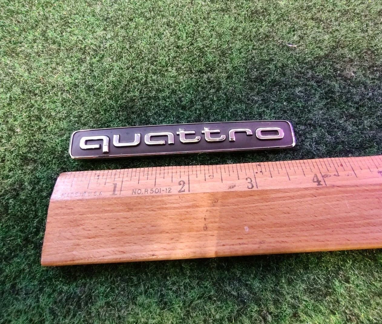 2015-2021 Audi Quattro Rear Trunk Emblem Nameplate Badge 4G08537372ZZ OEM 4L5