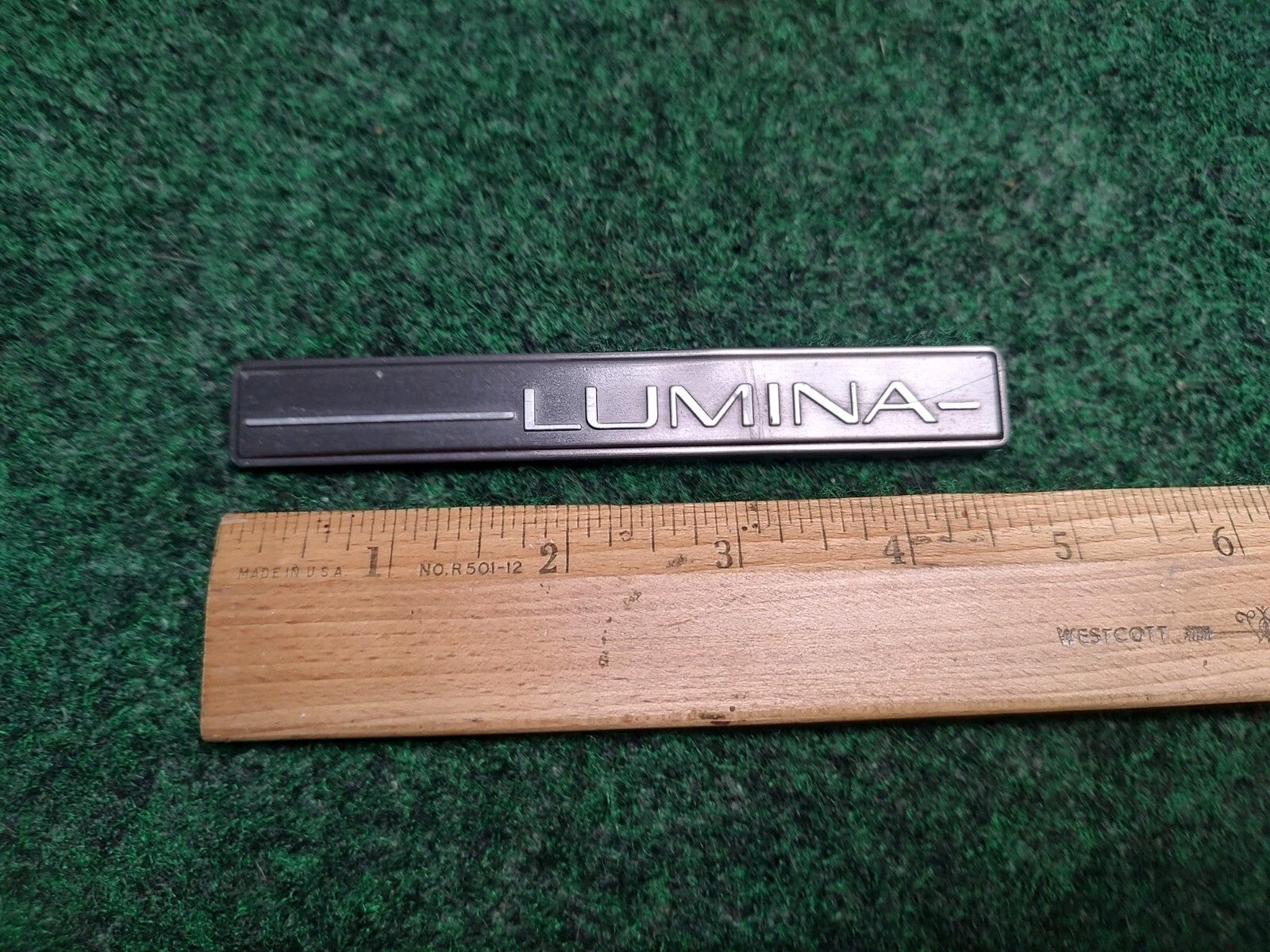 Chevy OEM Lumina Gray 4 5/8" Emblem Badge Logo Nameplate Name Plate 10094486 1L4