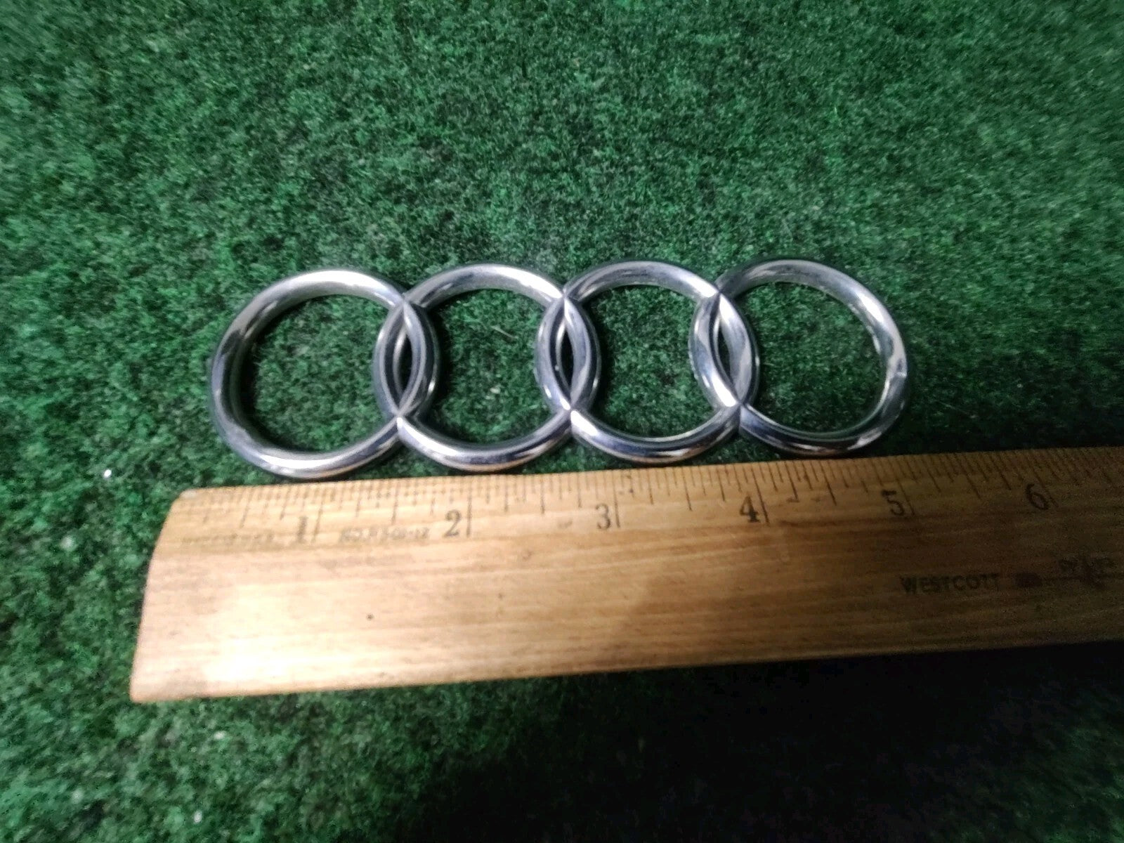 Audi Name Plate Nameplate Badge Emblem Logo Decal Circles 5.5" 5 1/2" 1S6