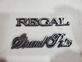 Buick + OEM Grand Prix Script Emblem Vintage Badge Logo Nameplate Name Plate 6L3