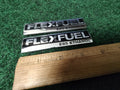 (2) Flex Fuel E85 Ethanol Emblem Badge Decal Chevrolet Ford  OEM 15910899 7L8