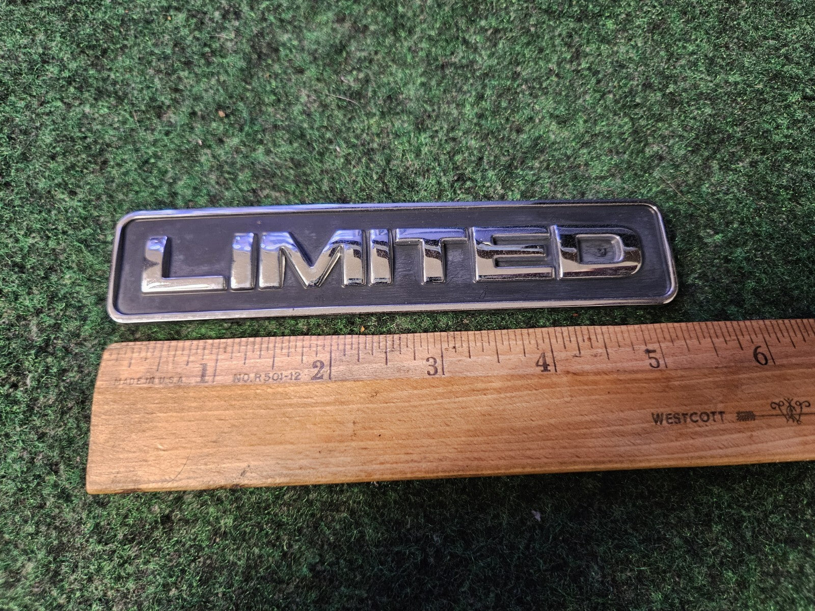 Ford OEM Limited Chrome Black 5.25" Emblem Badge Logo Nameplate Name Plate 5M1