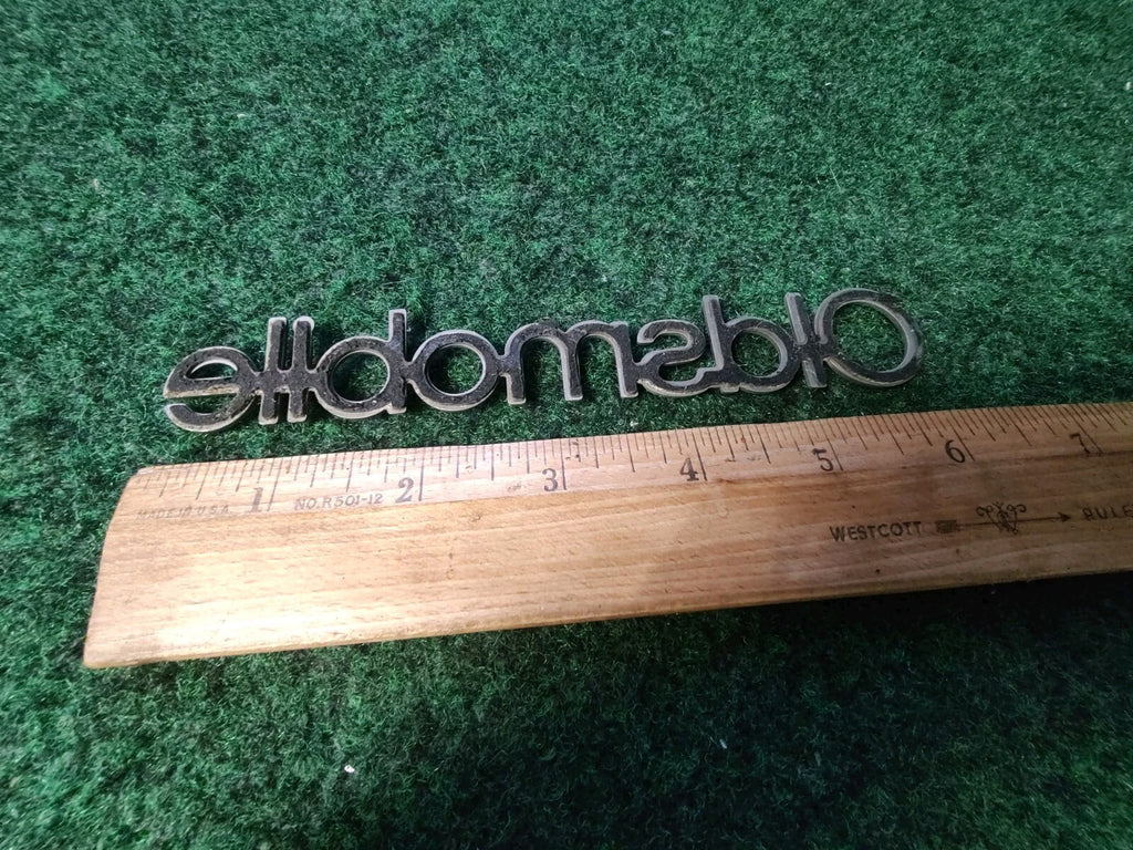 Oldsmobile Chrome Emblem Badge Logo Nameplate Name OEM Plate 3S5