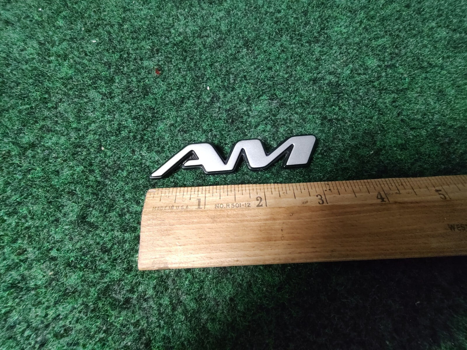PONTIAC GRAND "AM" PRIX GT EMBLEM LOGO BADGE SIGN SYMBOL USED White OEM 6L4