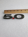 10 11 12 13 14 FORD MUSTANG 5.0 RIGHT SIDE FENDER EMBLEM LOGO RED BADGE SIGN 2L2