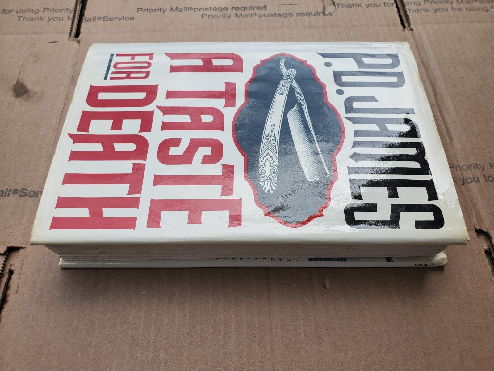 PD James A Taste For Death - First American Edition 1st 1986 Hardcover Book B7
