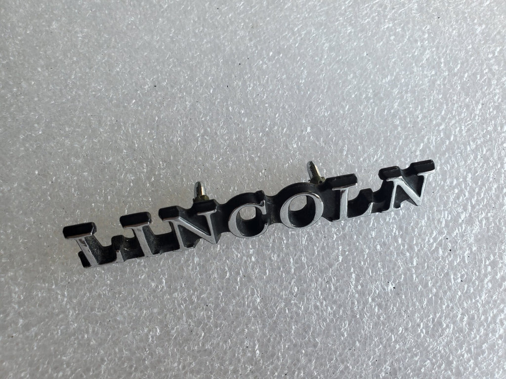 Lincoln OEM Chrome Black Metal 3 3/8" Emblem Badge Logo Name E1WE-5442550-AB VNT
