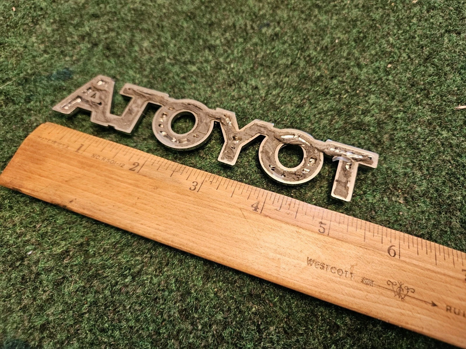 Toyota Rear Trunk Lid Emblem Name Plate Nameplate 5.5" Chrome OEM 5M4