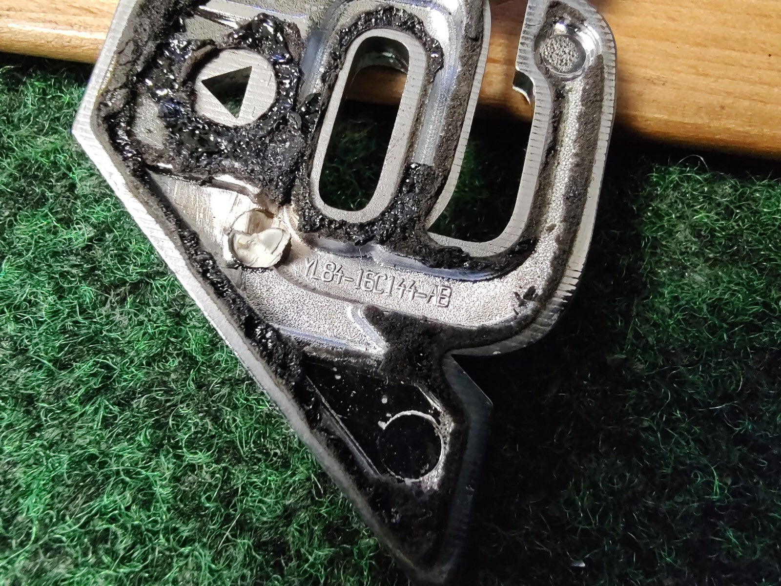Ford Escape V6 Front Side Fender Emblem Chrome OEM YL8416C144AB 3S6