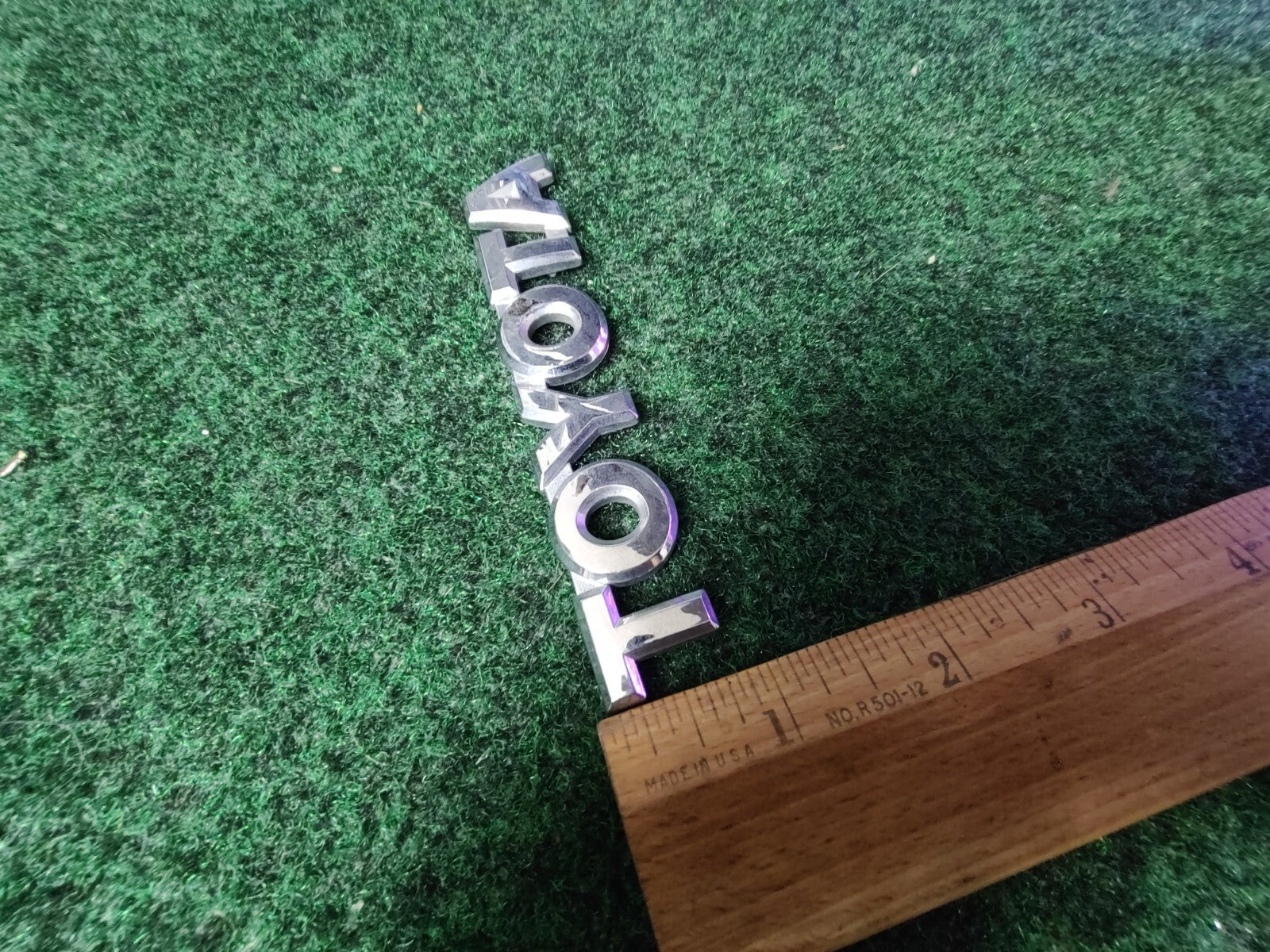 Toyota Gold Emblem Badge Nameplate OEM Genuine Vintage Logo Trim Gold 6S2