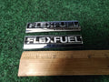 (2) Flex Fuel E85 Ethanol Emblem Badge Decal Chevrolet Ford  OEM 15910899 7S2