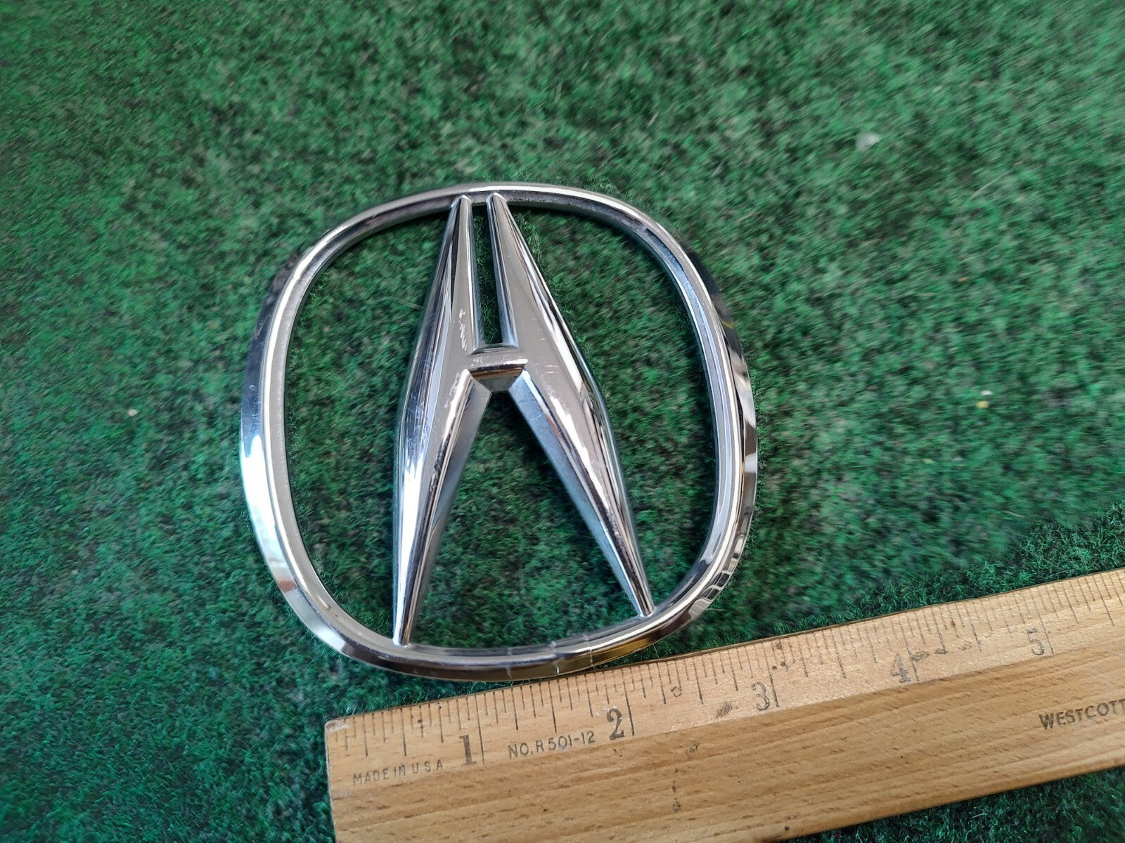 2007-2013 ACURA REAR GATE EMBLEM BADGE Logo 75701-STX-A100 CHROME 4S1