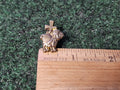 Goldtone Lamb Cross Easter Tac Lapel Pin