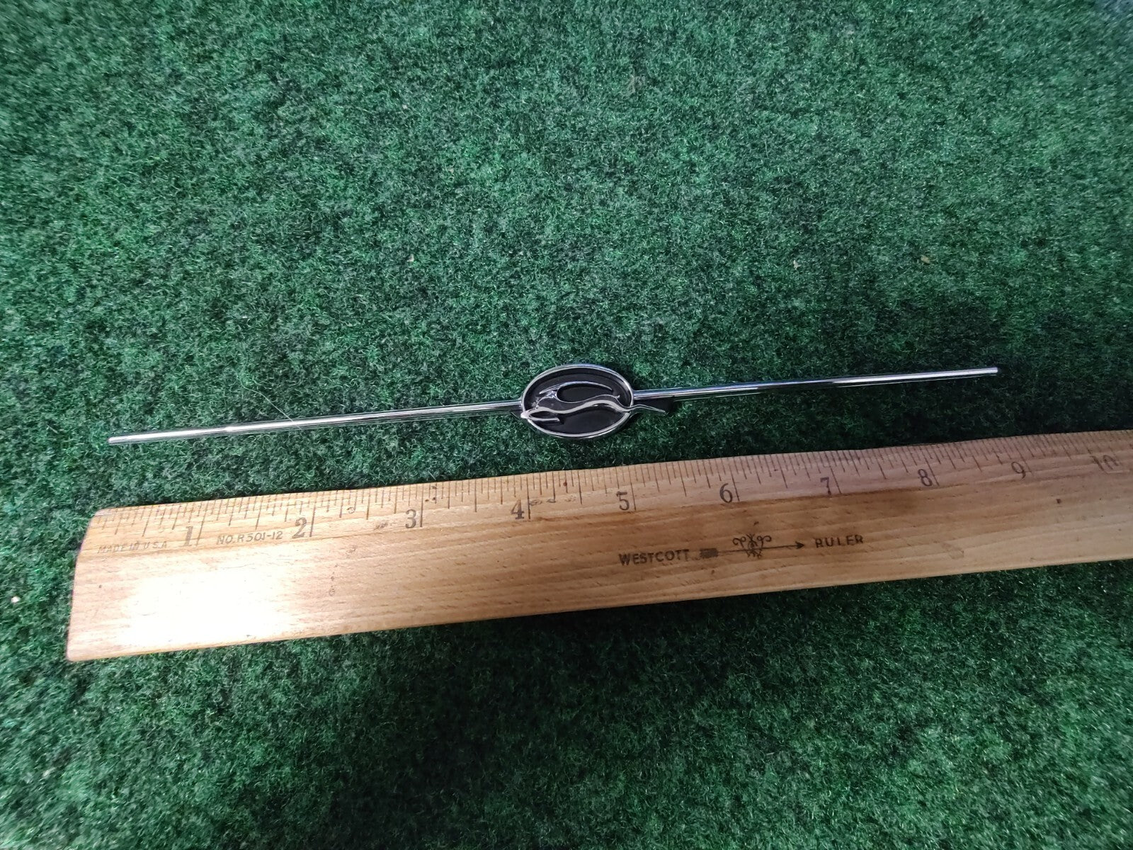 CHEVROLET IMPALA EMBLEM OEM SILVER BLACK CHROME GENUINE 6S1