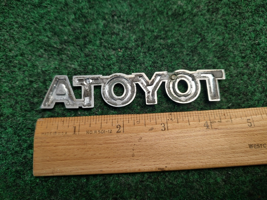 Toyota Rear Trunk Lid Emblem Name Plate Nameplate ~4.5" Chrome OEM 4S9