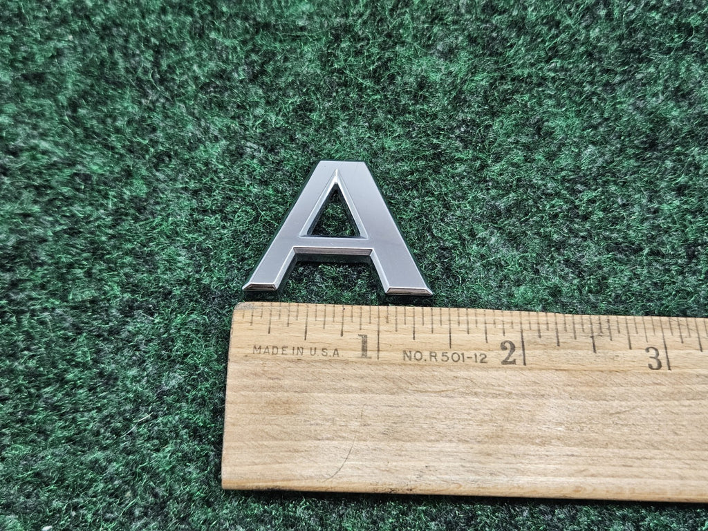 OEM "A" 3D Chrome Individual Letter A Lettering Emblem Badge Logo Nameplate 2S2