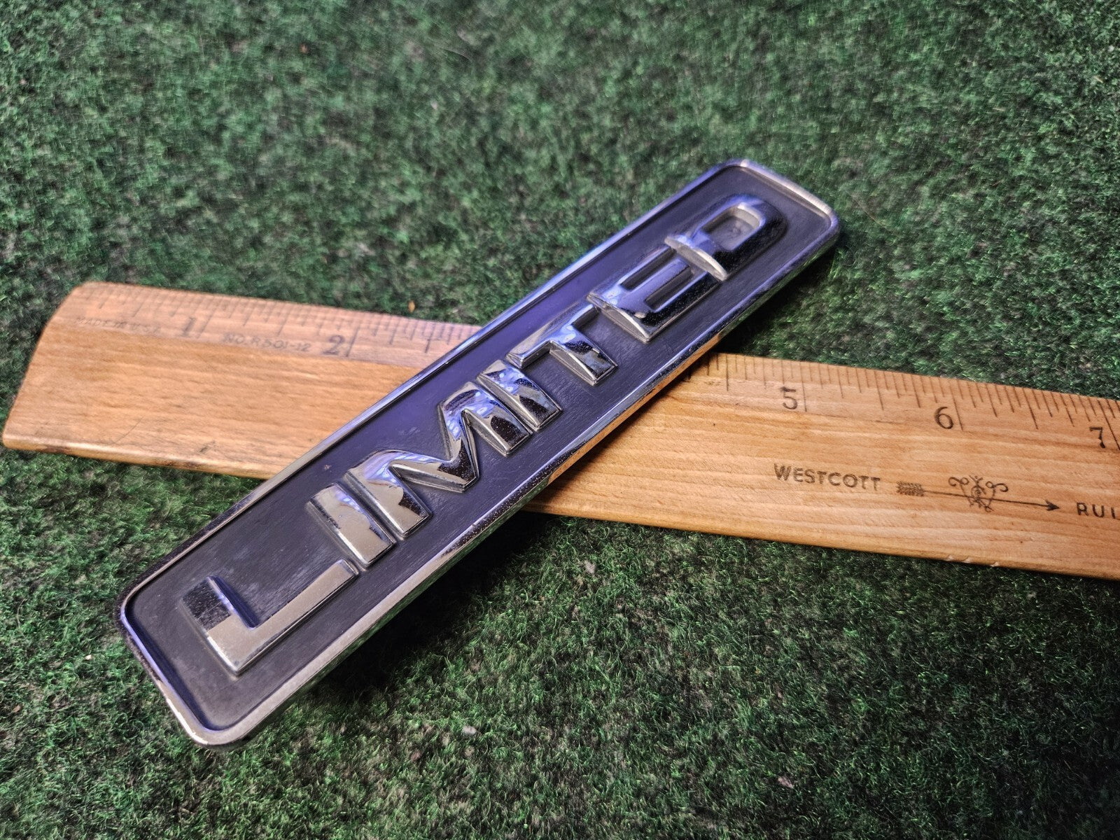 Ford OEM Limited Chrome Black 5.25" Emblem Badge Logo Nameplate Name Plate 5M1
