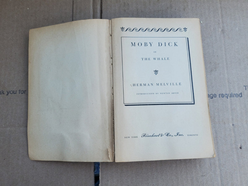 MOBY DICK - Herman Melville - Rinehart Editions - 9th Ed. 1957 - Paperback B8