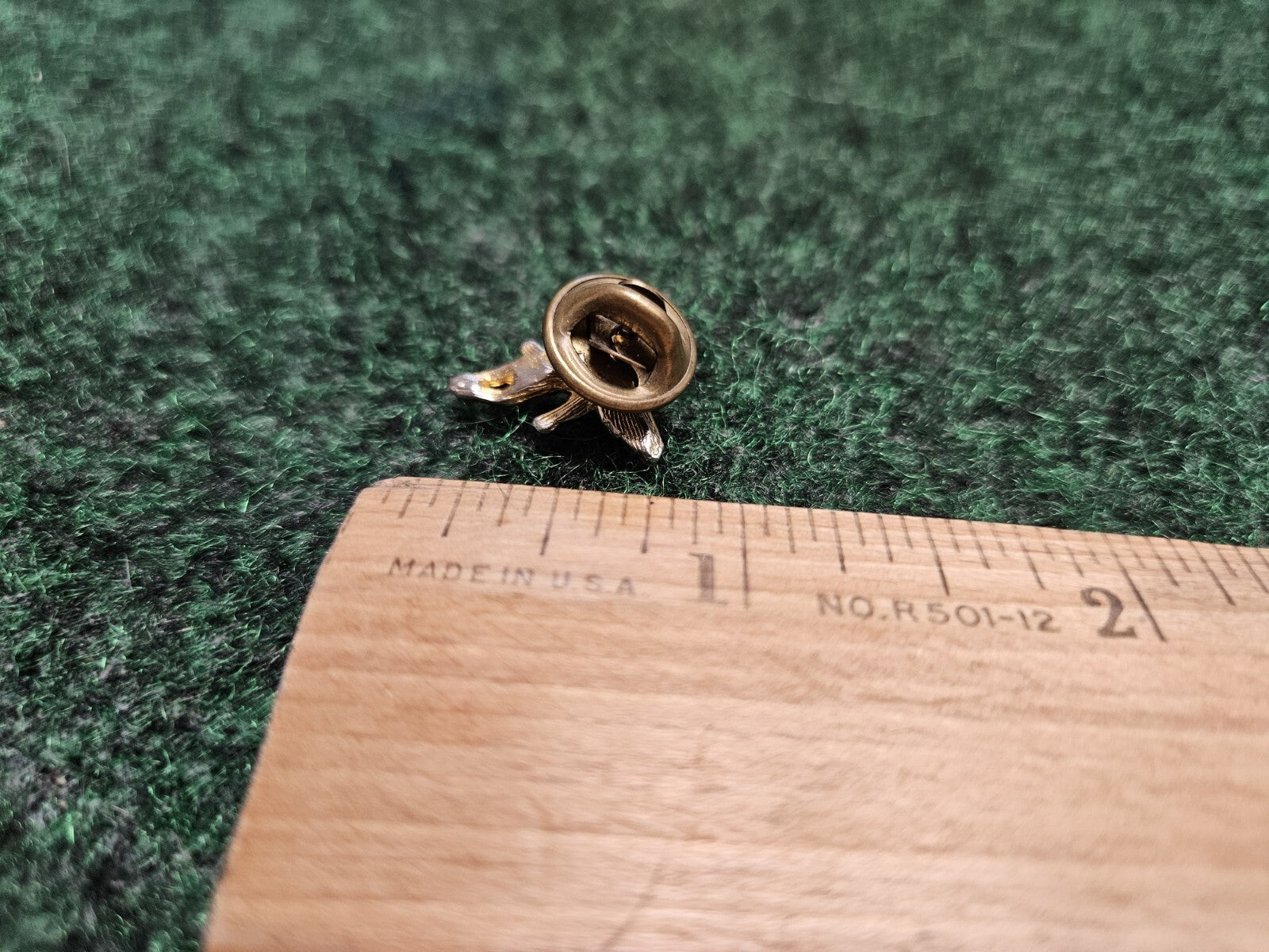 Guardian Angel Cherub Gold Tone Vintage Lapel Pin