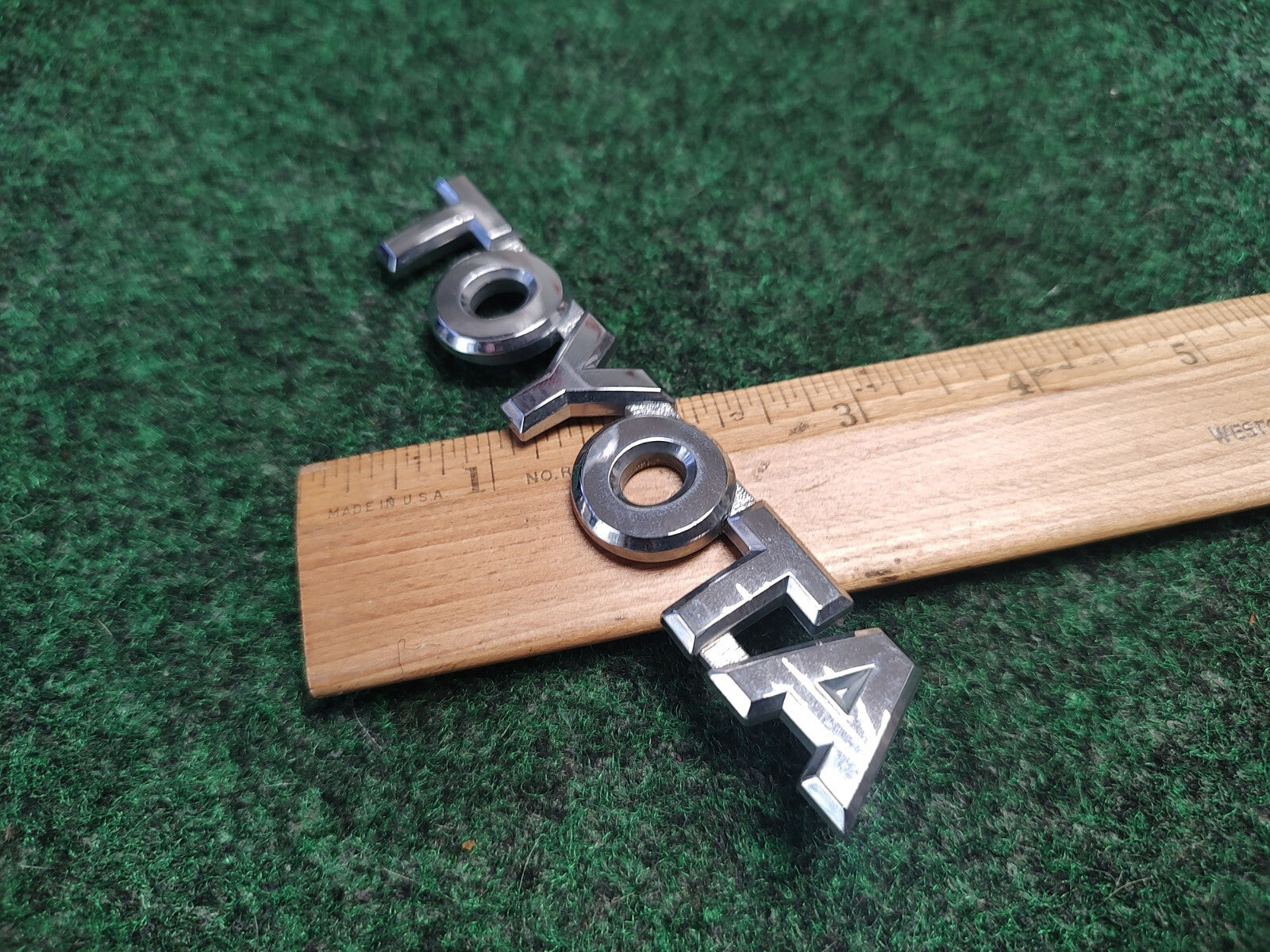 Toyota Rear Trunk Lid Emblem Name Plate Nameplate ~4.5" Chrome OEM 4S9