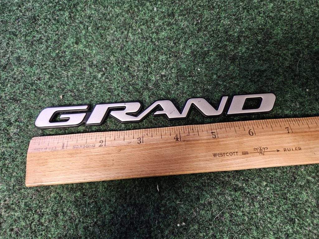 OEM Pontiac Grand Prix GT Emblem "GRAND" PRIX GT Badge Logo 2004–2008 Silver 5L9