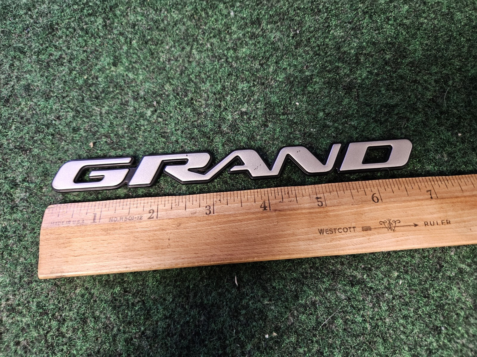 OEM Pontiac Grand Prix GT Emblem "GRAND" PRIX GT Badge Logo 2004–2008 Silver 5L9