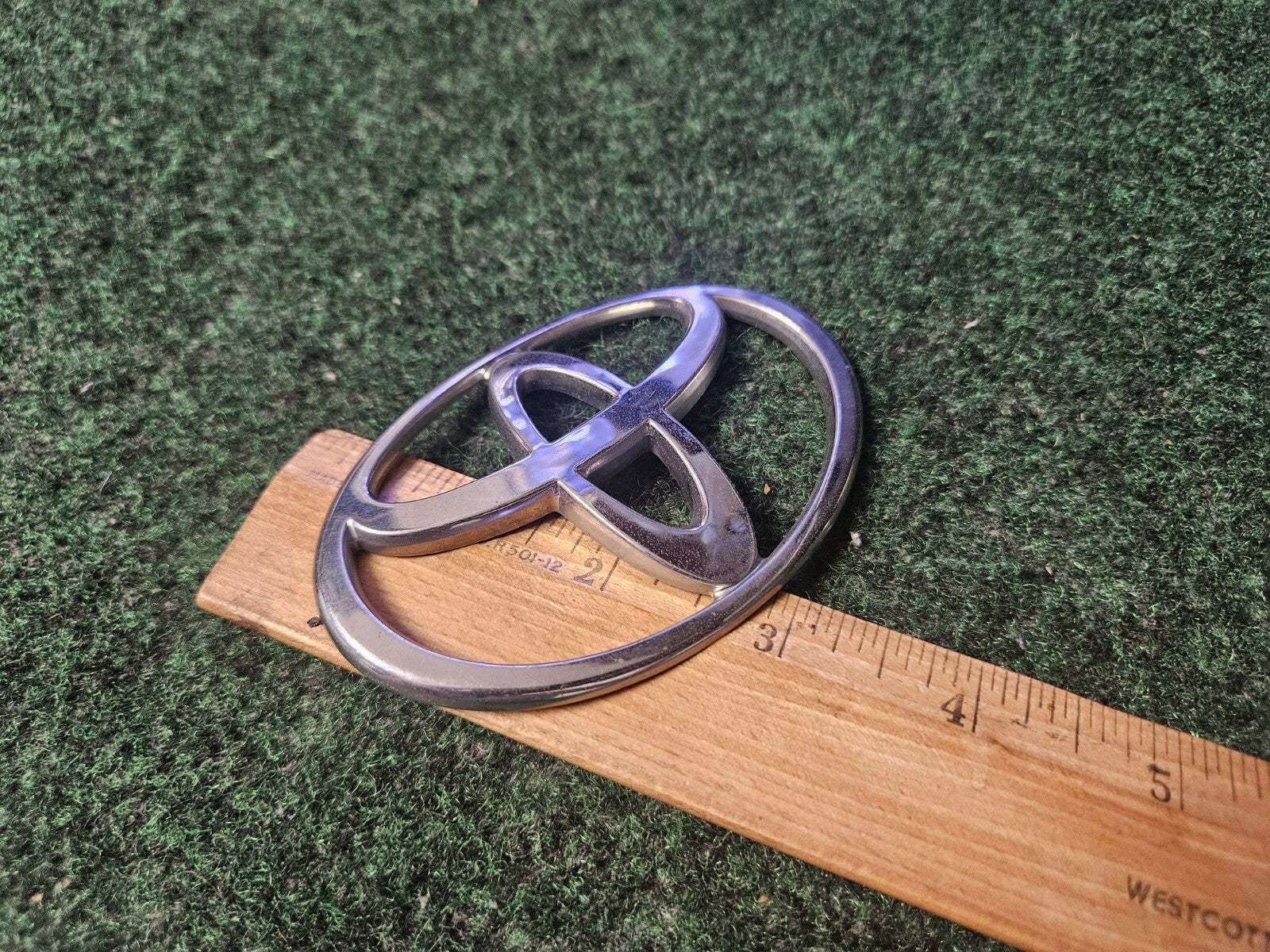 Toyota Chrome Emblem Logo Symbol Unknown Model ~3.5" 2364 4M8