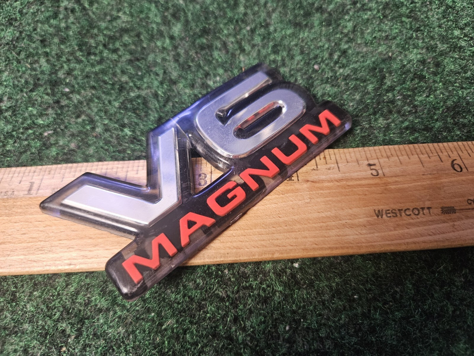 Dodge V6 Magnum Badge Emblem Name Plate Logo OEM 4M7