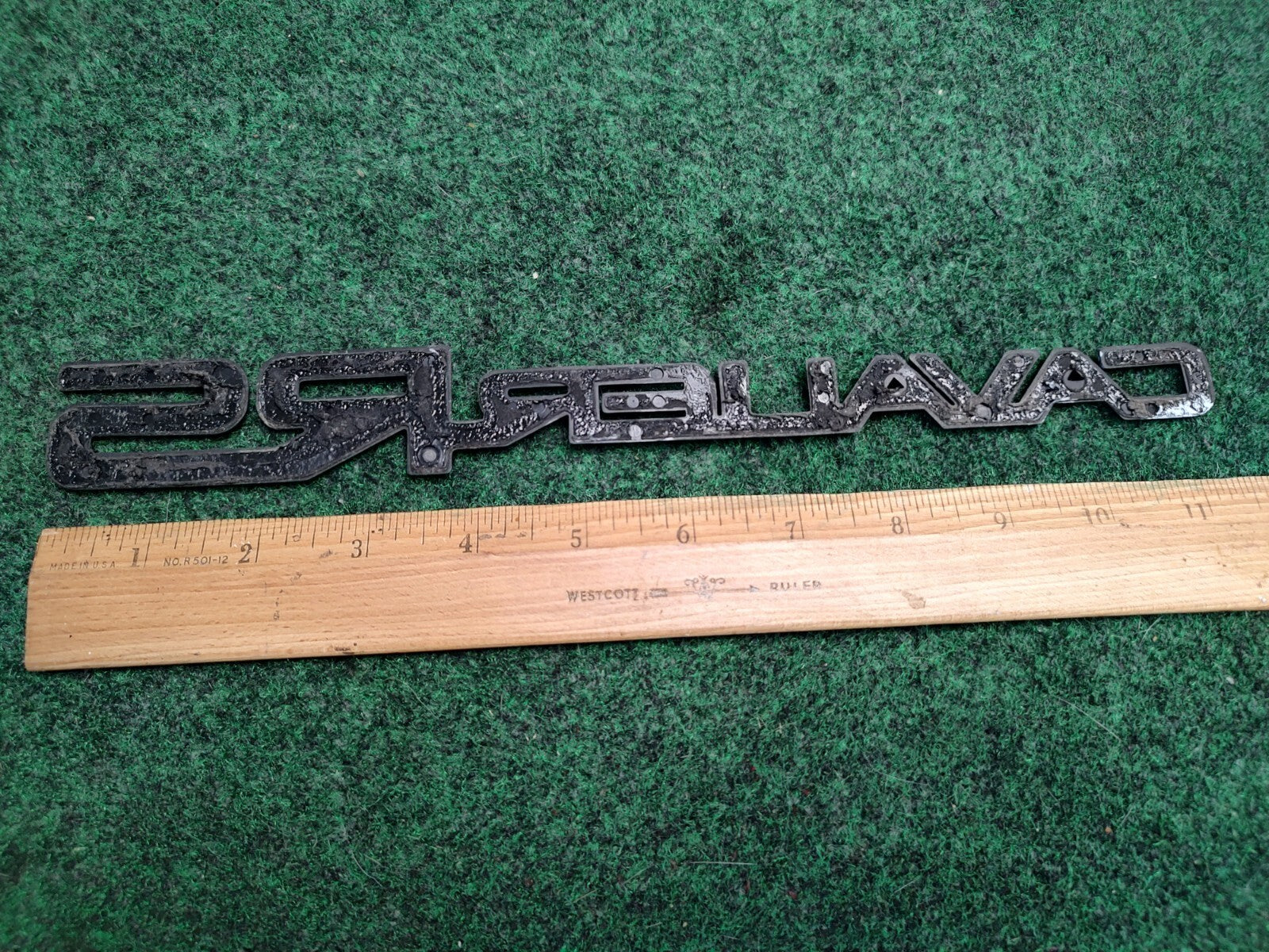 Chevy 1990-1994 Cavalier RS Red Rear Trunk Emblem Badge Logo Nameplate Name 1S4