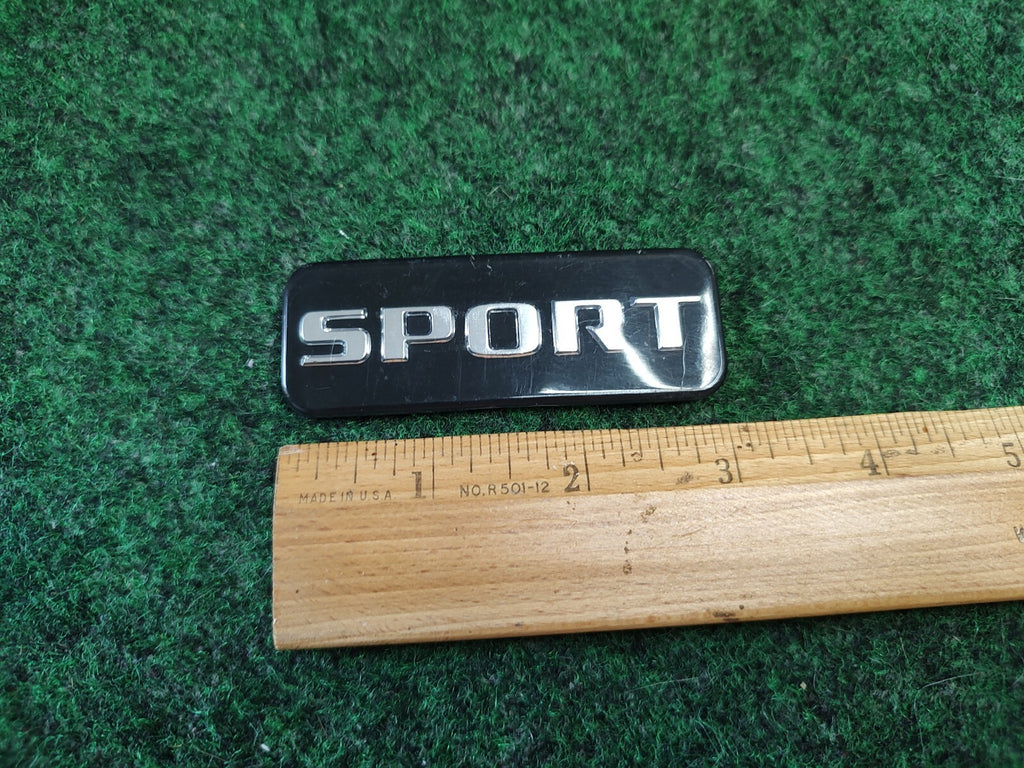 OEM Sport Black Plastic 3" Emblem Badge Logo Nameplate Name Plate Insignia 4S1