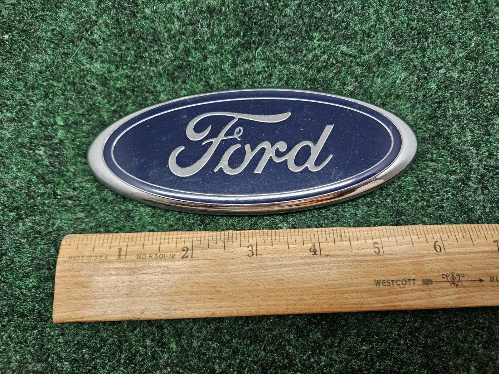 Ford OEM Blue Chrome Oval 5.75" Emblem Badge Logo Nameplate F85B-15402A16-AA GL1