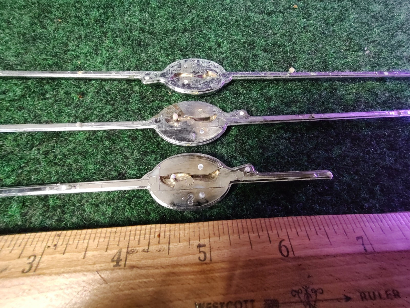 (3) CHEVROLET IMPALA EMBLEM OEM SILVER BLACK CHROME GENUINE 6S4